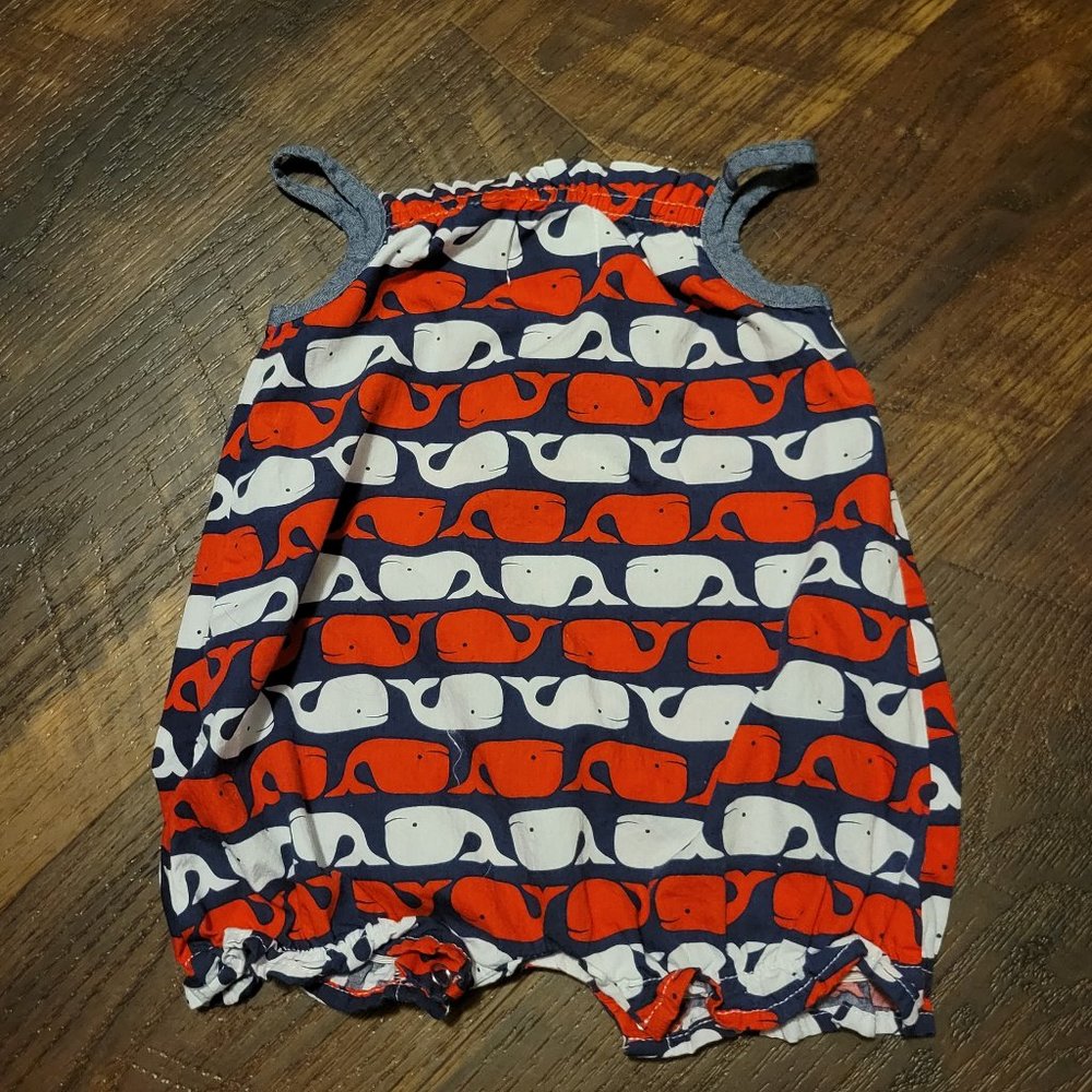Mudpie Whale Romper - Picture 3 of 3
